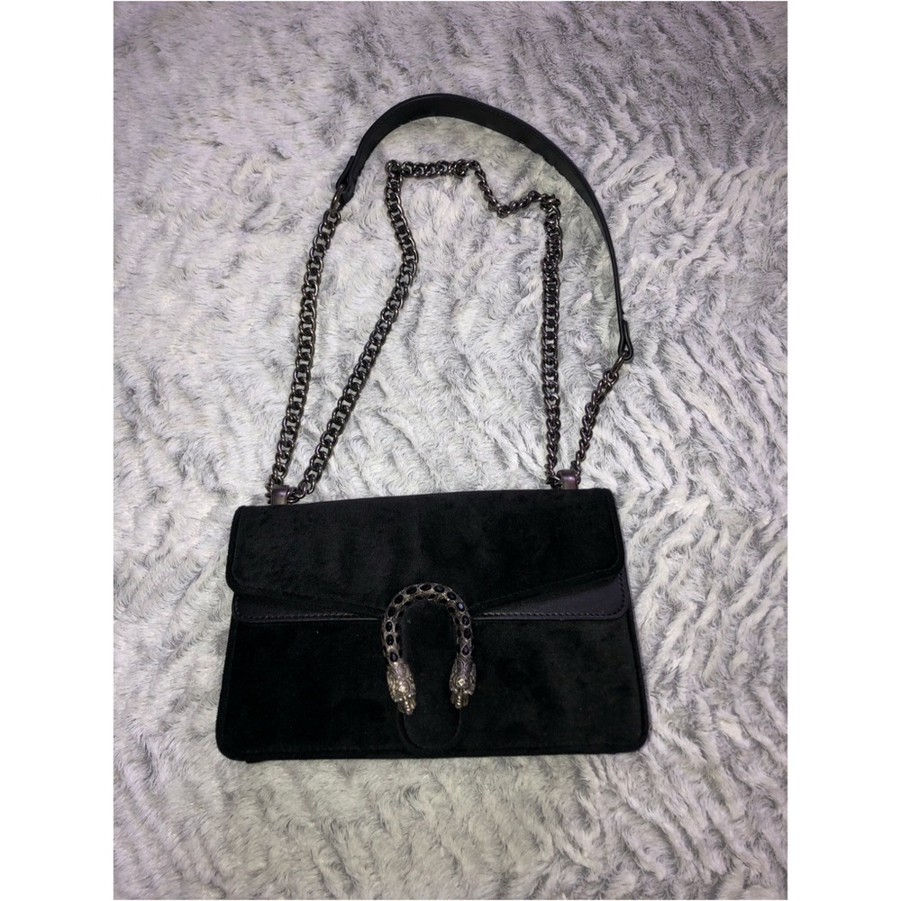 Black suede crossbody/bag